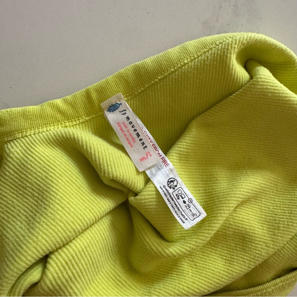 Set of 3 Free People Coral, White, and Lime Tank Tops - Picture 5 of 5